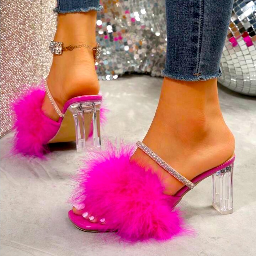 Women's Fairy Style Square Toe Chunky Heeled Sandals
